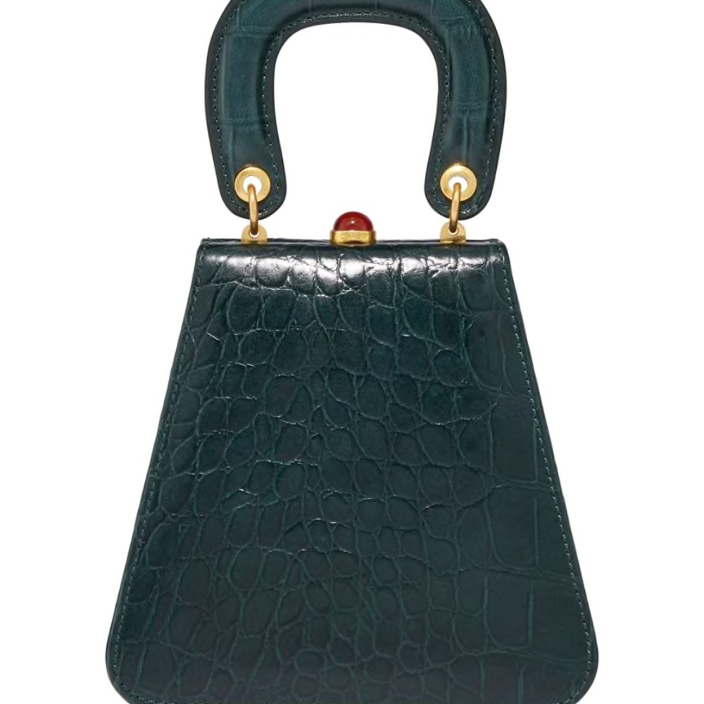 Staud Crocodile Leather Handbag